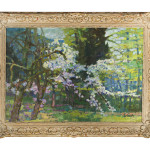 Ohne Titel, o. J., Öl auf Karton, 44,5 x 63,5 cm (ohne Rahmen)